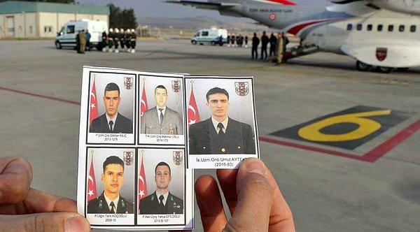 Şehit askerlerin cenazesi, Gaziantep'te düzenlenen törenle memleketlerine gönderildi.