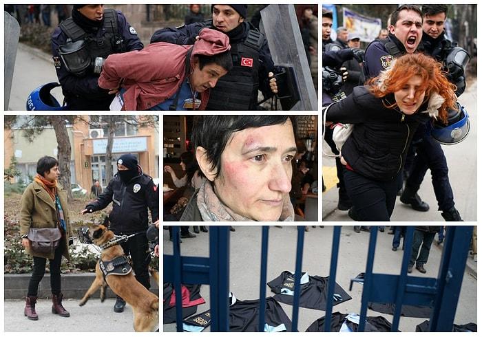 13 Fotoğraf ile Ankara Üniversitesi'ndeki KHK Protestosuna Polis Müdahalesi