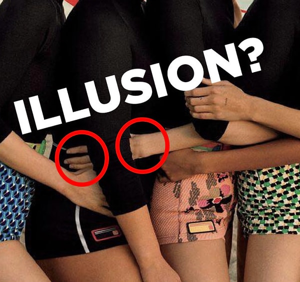 К однозначному ответу никто так и не пришел. То ли фотограф не сумел поставить позирующих девушек так, чтобы все эти руки и ноги смотрелись более органично, то ли нас с вами в очередной раз пытаются обмануть.