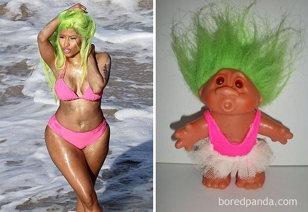 25. Nicki Minaj asla şaşırtmıyor. Troll bebekleri hatırlar mısınız?