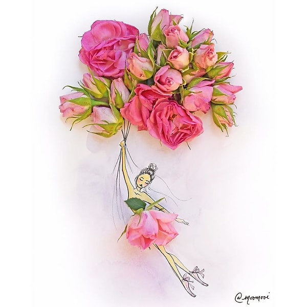 1. Невероятно, но искусство можно творить из цветов, овощей и других вещей, которые вряд ли пришли бы на ум!