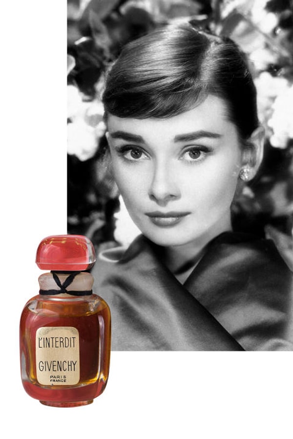 9. Одри Хепберн и ее Givenchy L'Interdit.
