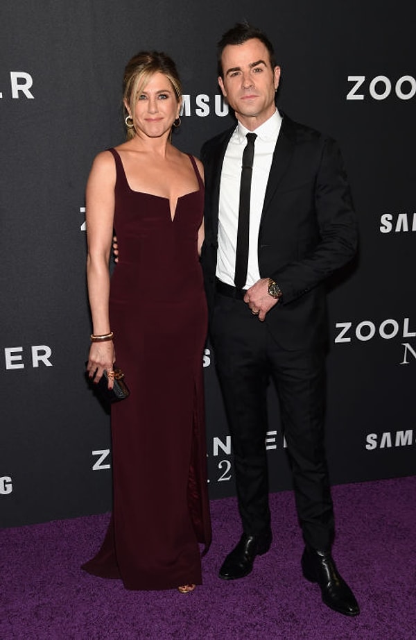 12. Дженнифер Энистон и Джастин Теру