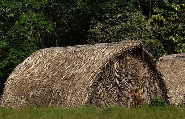 12. Вот так выглядит традиционное жилище племени.