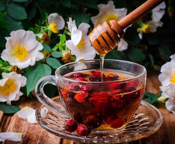 4. Шиповник с медом.