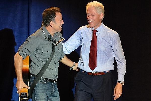 8. Bruce Springsteen & Bill Clinton