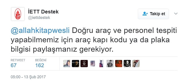 İETT'nin hesabı ise Dursun Özbek'i tanımayarak hemen tufaya geldi.
