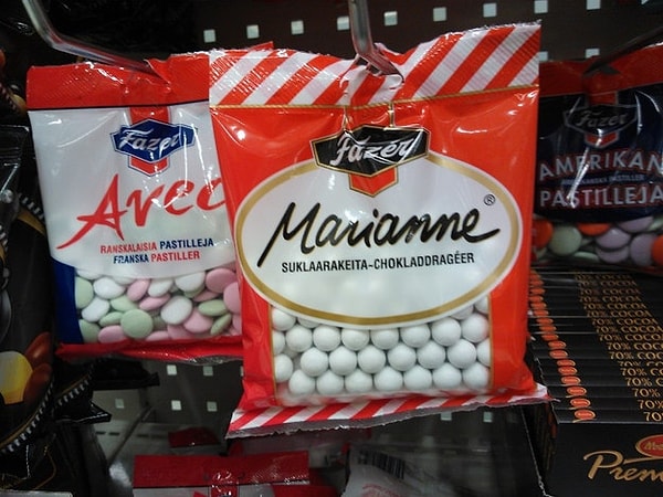 21. То, насколько идеально выстроились в ряд эти конфетки.