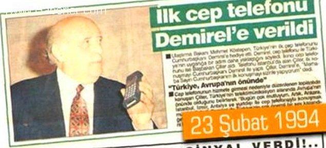 5. Türkiye cep telefonuyla 1994 yılında tanıştı. Bu telefon kaç liradan satışa çıktı?
