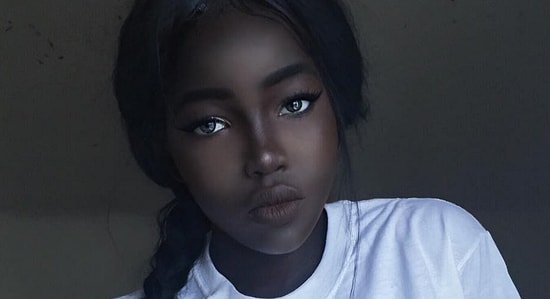 Чернокожая красавица со светлыми глазами взорвала Instagram