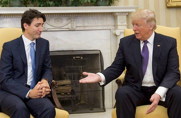 Geçtiğimiz günlerde ise beklenen buluşma gerçekleşti: Her yönüyle dünya tarafından sevilen Trudeau, Trump ile buluştu.