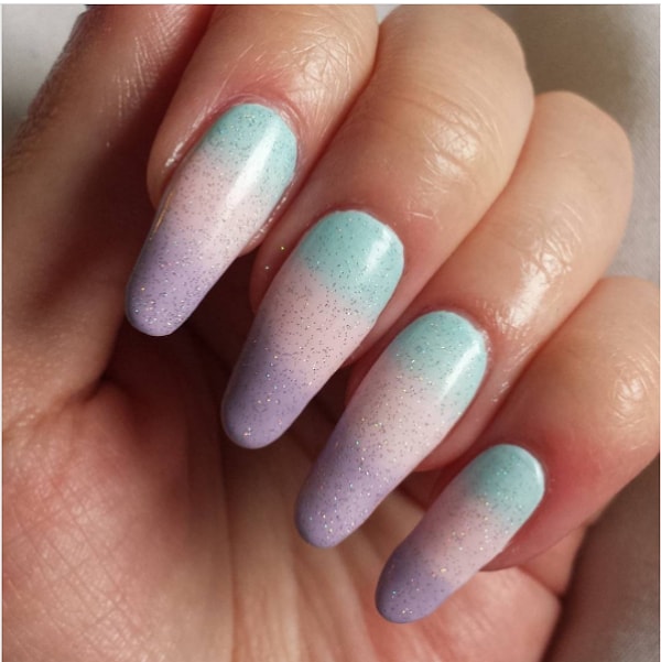 1. Блестящее омбре