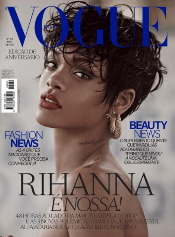 12. Kelimelerin tükenmesine neden olan Vogue Brazil kapağı, 2014 yılı...