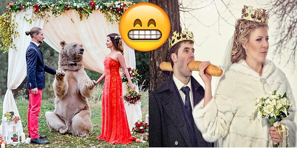 Rusların Düğün Fotoğrafçılığı Konusunda Bir Dünya Markası Olduğunun 17 Komik Kanıtı