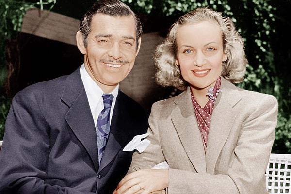 14. Rüzgar Gibi Geçti'nin efsane aktörü Clark Gable, oyuncu eşi Carole Lombard ile dönemin kusursuz çiftlerindendi. Sonraysa ölüm onları kıskandı...