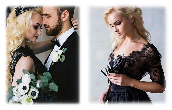 4. Блондинок черный делает по-особенному изящными и хрупкими.