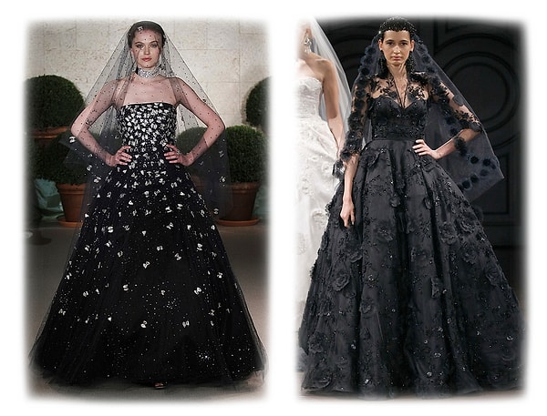 10. Черная фата окутывает невесту ореолом таинственности.