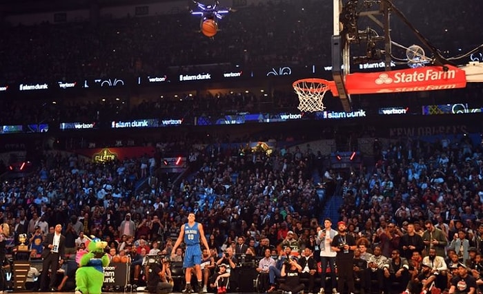 Aaron Gordon, All Star Smaç Yarışmasında Drone'dan Yardım Aldı