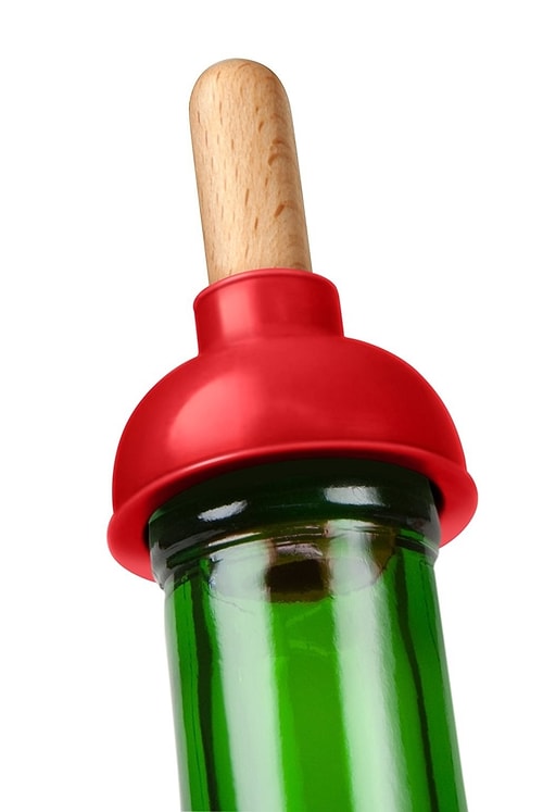 Pompa biçiminde şişe tıkacı ya da mantarı. Sonuç: Bayatlamayan içecekler! 🍻