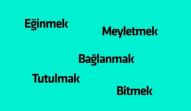 5. 'Sevmek' yerine