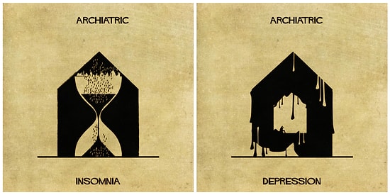 Художник использовал архитектуру, чтобы объяснить 16 психических заболеваний и расстройств