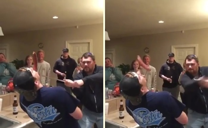 Kılıçla Şov Yapmak İsterken Burun Kesen Adam