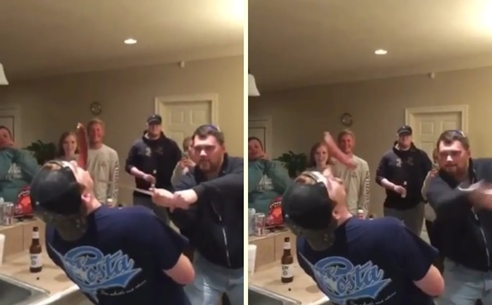 Kılıçla Şov Yapmak İsterken Burun Kesen Adam