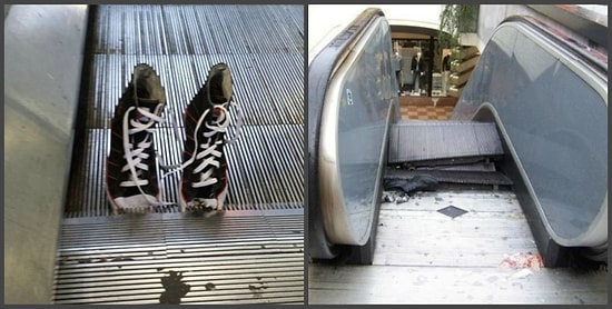 Если вы не сможете досмотреть эти фото, то у вас эскалафобия - боязнь эскалаторов!