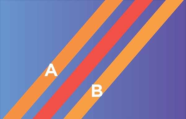 7. Продолжаем. Что вы скажете касательно этих оранжевых полос? Они отличаются?