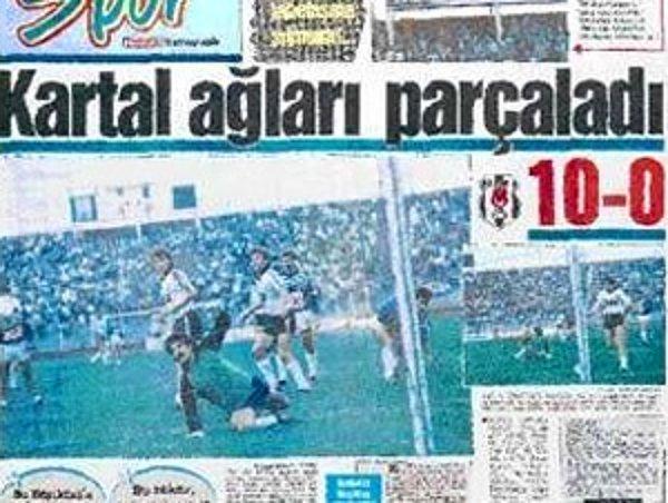 19. En farklı Süper Lig maçı: 15 Ekim 1989'da oynanan maçta Beşiktaş, Adana Demirspor'u 10-0 yendi.