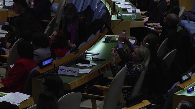 Talya, panelde "Cinsiyet, Bilim ve Sürdürülebilir Kalkınma" başlıklı konuşmasını gerçekleştirdi.