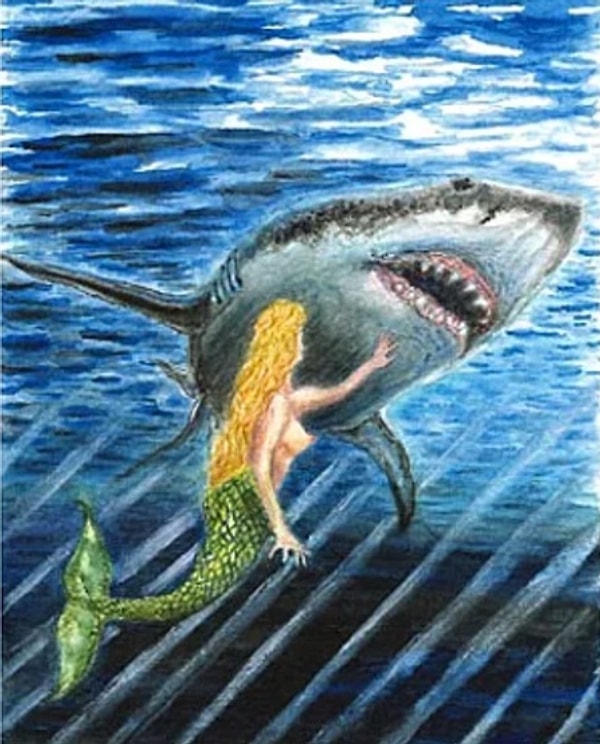 11. Прекрасная русалка в лучах солнца. Кто мог написать такую красоту?