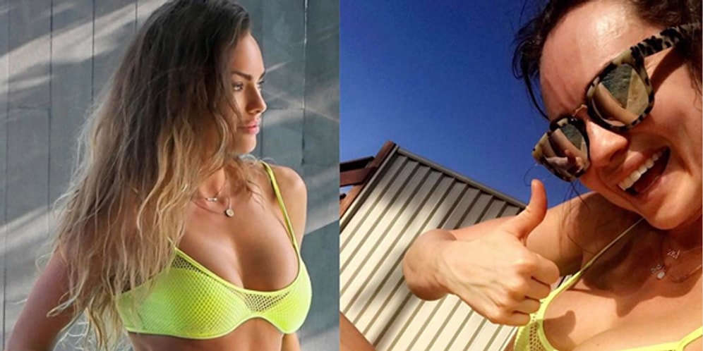 Tatil Sonrasında Şişmiş ve Tatlış Göbeğini Çekinmeden Paylaşan Fitness Modeli: Emily Skye