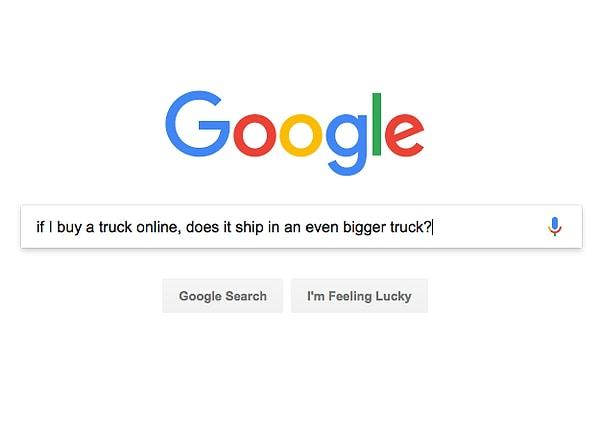 4. ''Eğer internetten kamyon alırsam, bu kamyonun teslimatı daha büyük bir kamyonla mı yapılıyor?''