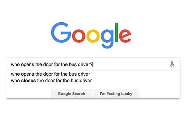 7. ''Otobüs şoförü otobüse binerken kapıyı ona kim açıyor?''