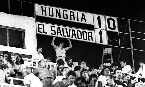 Dünya Kupası'nın en farklı galibiyetini 15 Haziran 1982'de El Salvador'u 10-1 mağlup eden Macaristan elde etti.