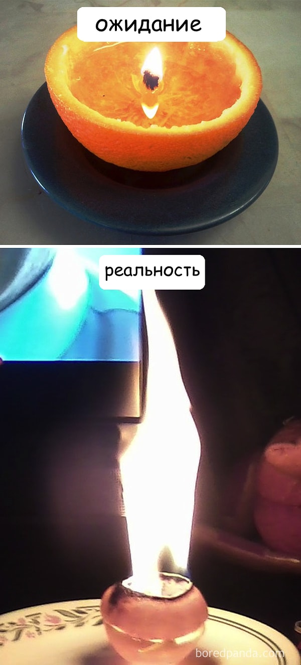 2. Аромасвеча из апельсина