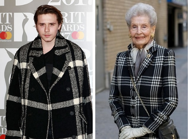 1. Brooklyn Beckham büyükanne gibi görünüyordu.