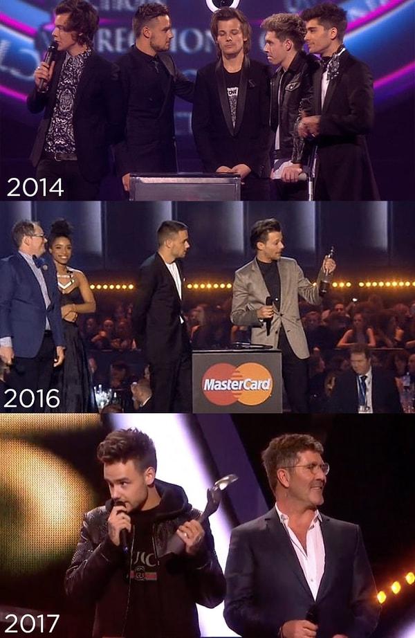 9. One Direction, Yılın Video Klibi ödülünü kazandı ancak onu almak için yalnızca Liam Payne gelmişti.