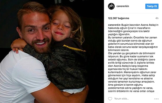 Caner'in Instagram'ından yaptığı bu paylaşım, herkesi şok etti!