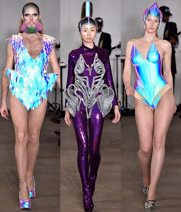 В том, что шоу "межгалактическое", и что это "искусство", сомнений нет. Спорным здесь является только то, что такие костюмы действительно "можно носить".