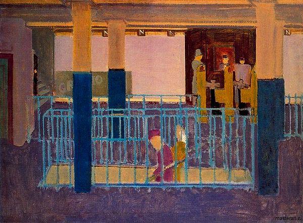 6. Mark Rothko, "Entance to Subway," 1938