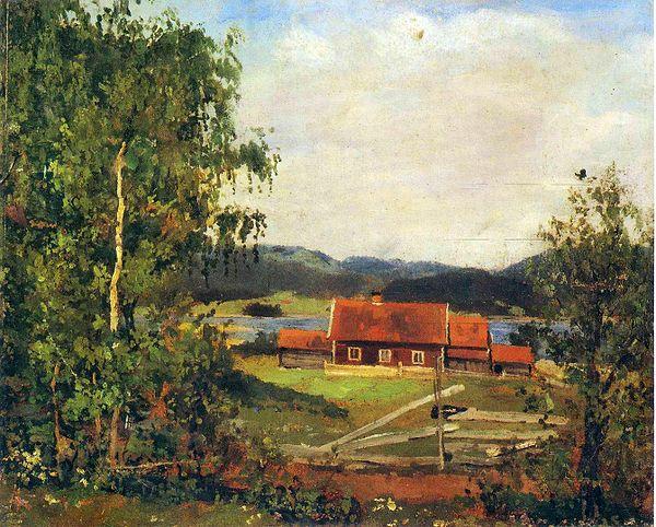 10. Edvard Munch, “Landscape. Maridalen by Oslo,” 1881