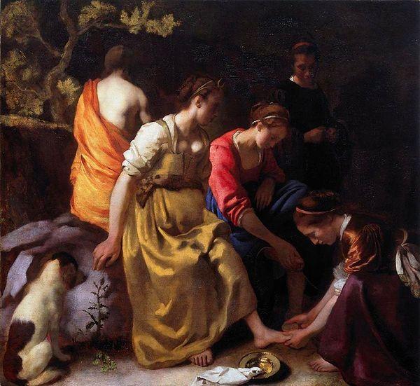 16. Johannes Vermeer, "Diana and her Companions" 1653-1654