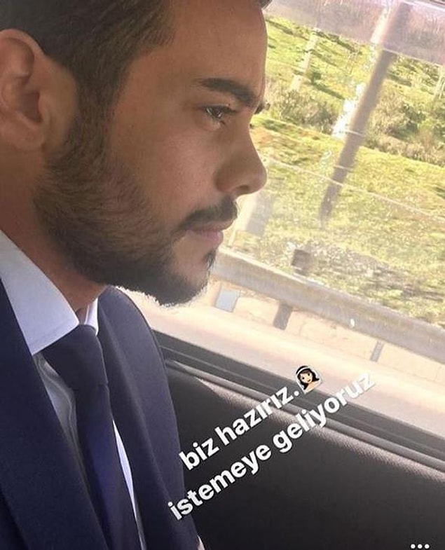 Damat bey takımını giydi, yola çıktı,