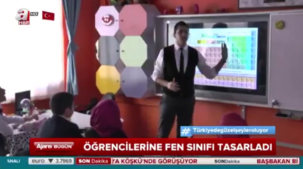 Öğrencileri İçin Kısıtlı İmkanlarla Fen Sınıfı Tasarlayan Fedakar Öğretmen