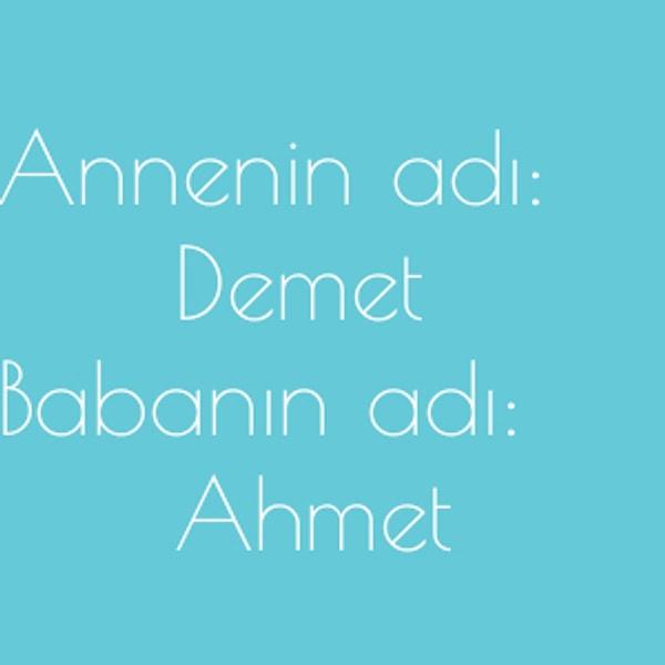 Demet ve Ahmet!