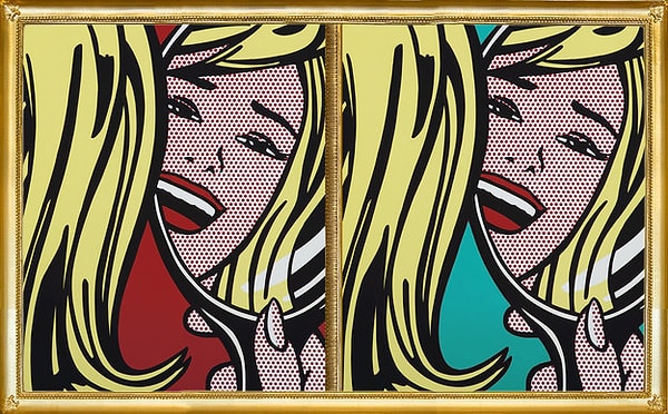 11. Осталось всего ничего. Любите поп-арт? Которая "Девушка в зеркале" Роя Лихтенштейна является оригиналом?