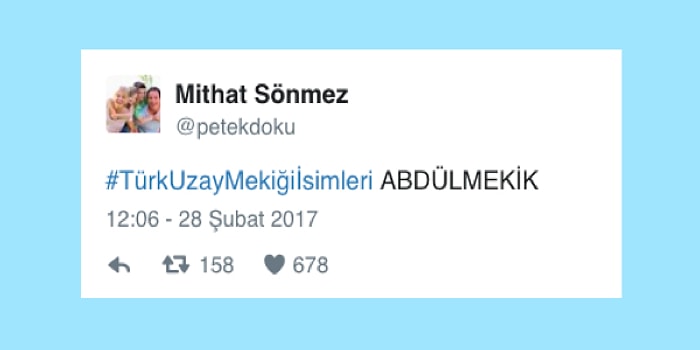 Yaptığı Türk Uzay Mekiği İsim Önerileriyle Zekasını Konuşturan 13 Kişi