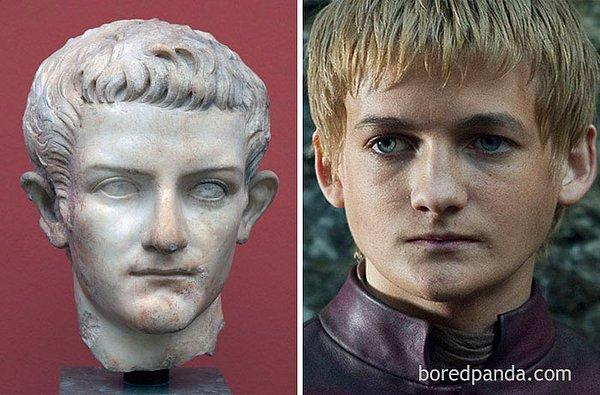 12. Roma İmparatoru Caligula ve Jack Gleeson.
